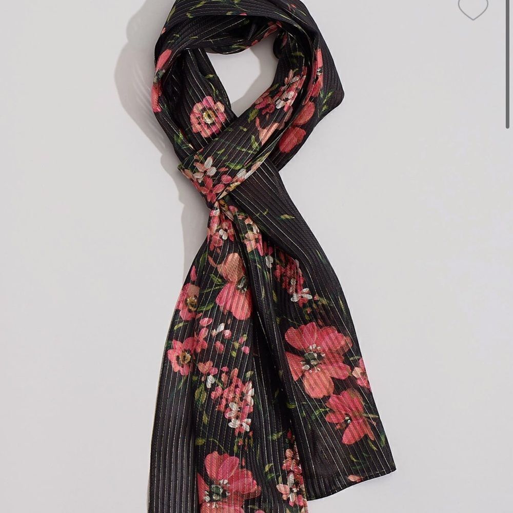 Nomadic Floral Silk Oblong. NEW